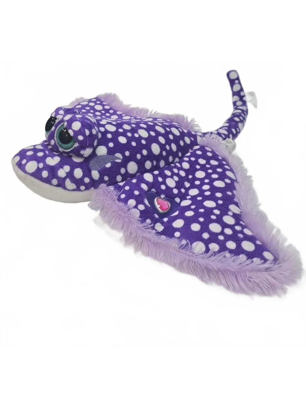 The Petting Zoo Purple Spotted Stingray Plush Stuffed Animal
